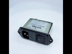 60 ~ 90dB Filtro EMI IEC AC 250V 10A Metallo a basso passaggio 150K-30MHZ