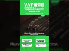 Filtri EMI DC per l'intervallo di temperatura da -40°C a 85°C