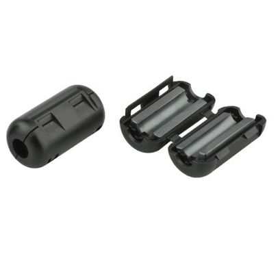 OEM ODM Clap-on Ferrite Core con Ni-Zn Ferrite Plastic per -40 a +125°C