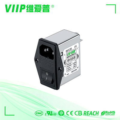 Linea elettrica fusa supporto del pannello CA 250V 10A di IEC EMI Filter