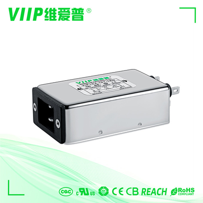 CE TUV ROHS di monofase di Emi Power Line Filter 3A dell'incavo di IEC